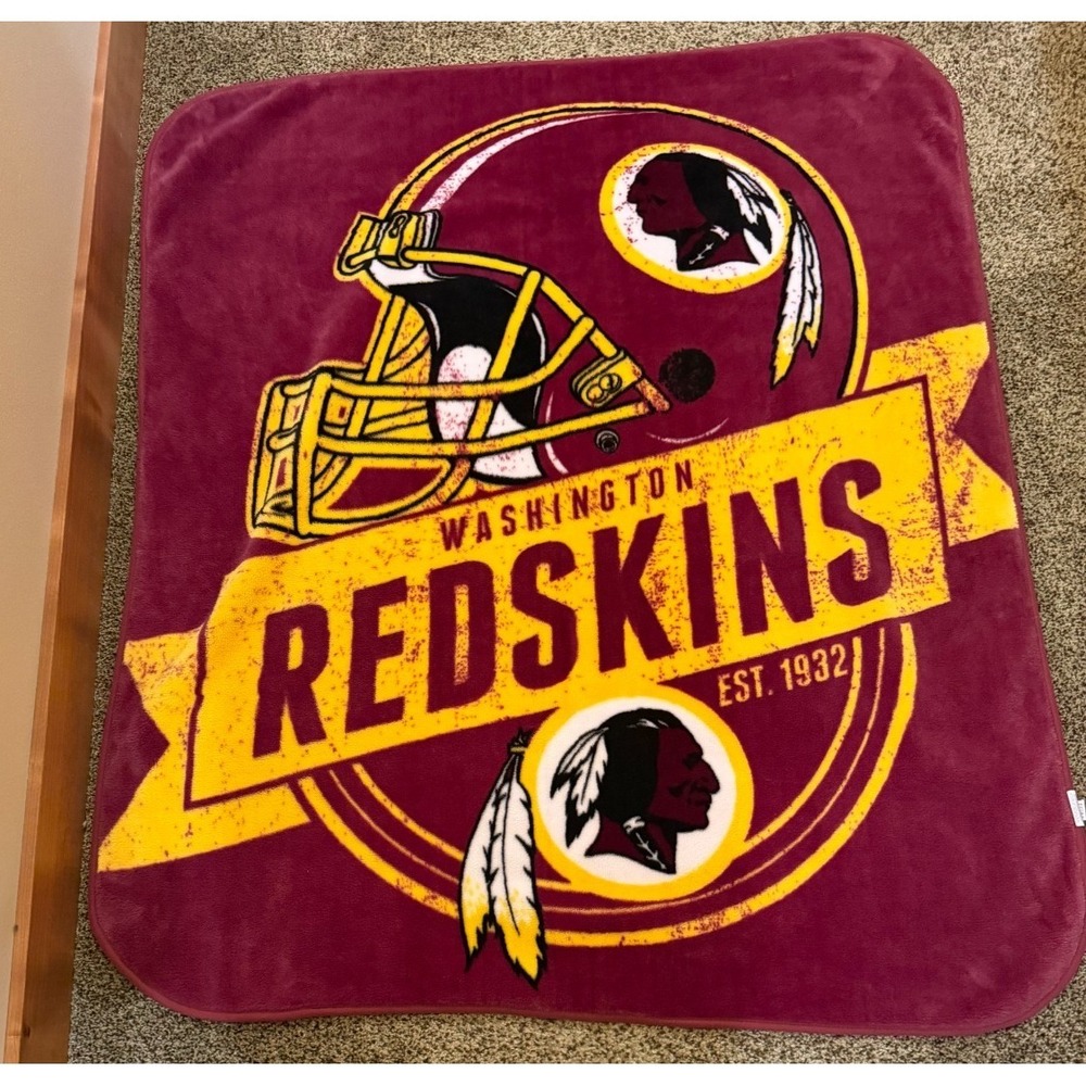 Washington Redskins Blanket‎ 57x40 Northwest NFL Fleece Throw Logo